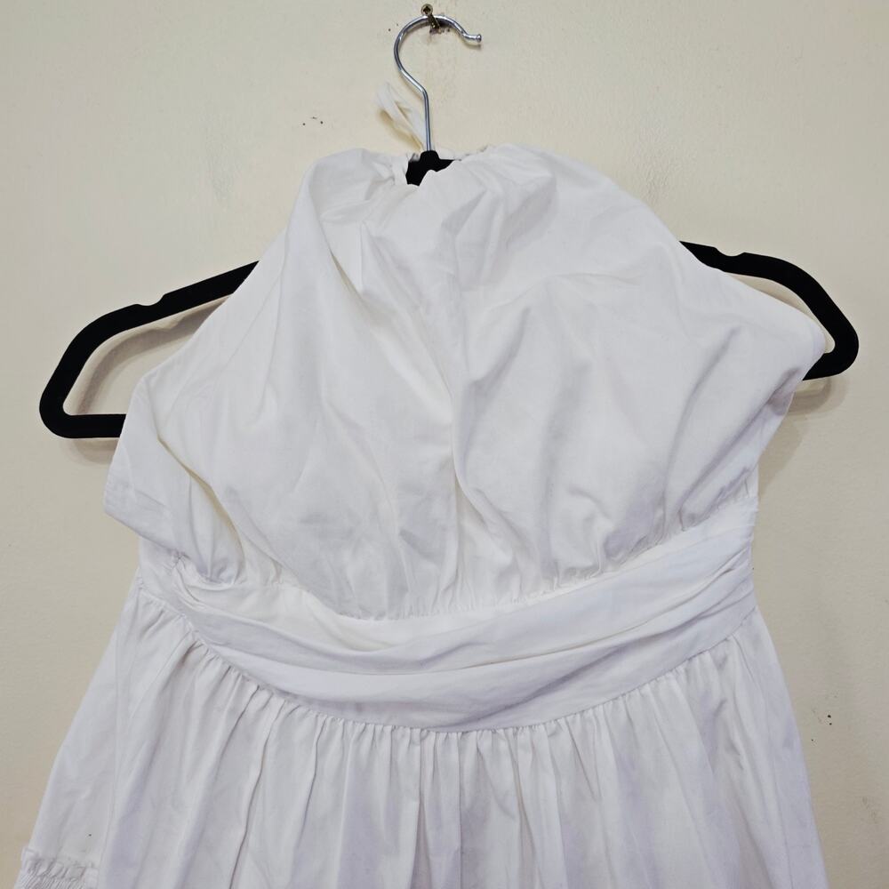 Jill Stuart White Halter Mini Dress High Neck Women's Size 8 - Picture 5 of 8